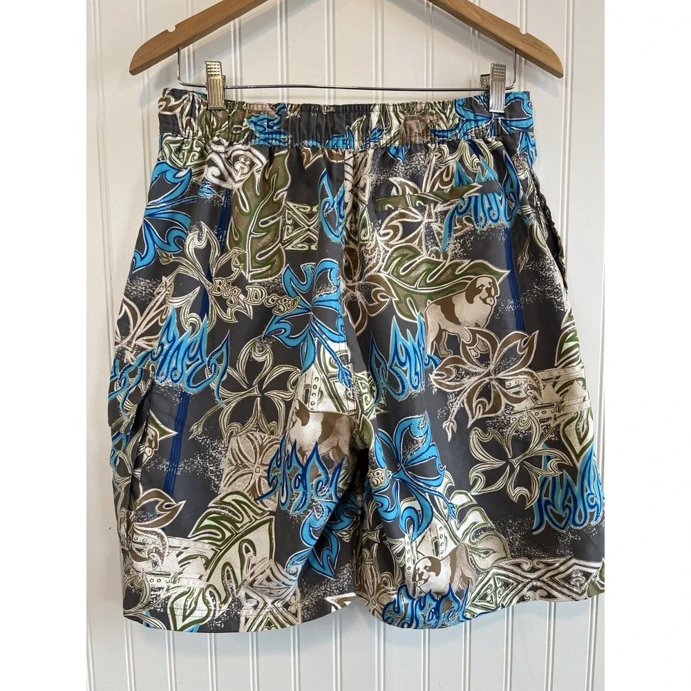 Big Dogs Lined Swim Shorts Men's Size Large Trunks Floral with‎ Pockets